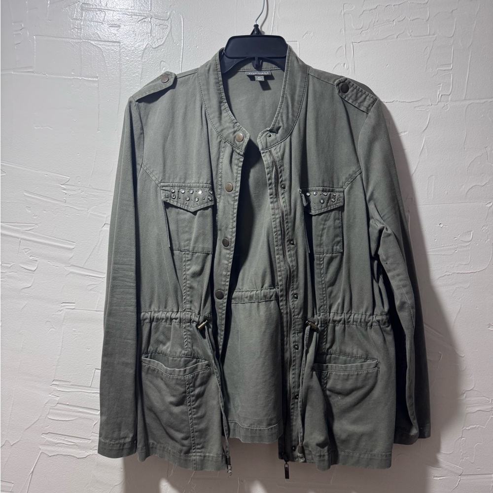 Roz & Ali Green Military Field Jacket